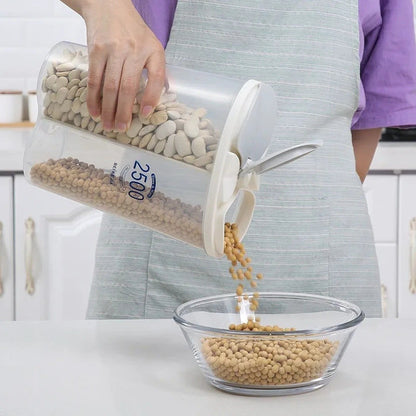 2 Grid Transparent PP Cereal Container
