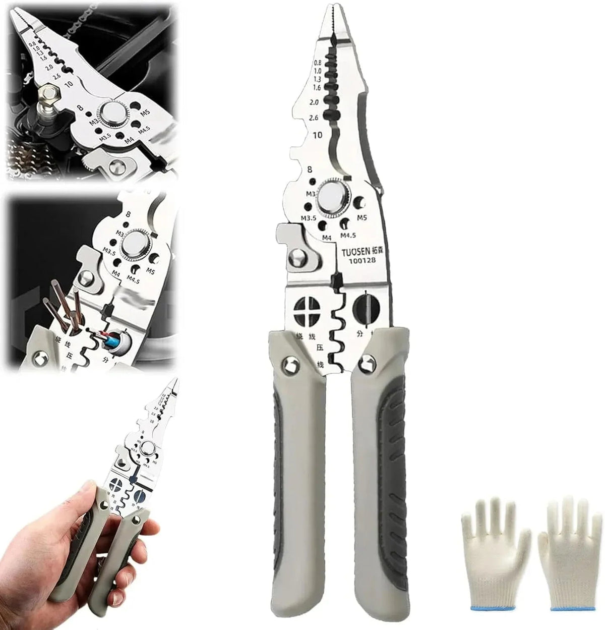 Multi-Function Wire Stripper And Crimping Tool