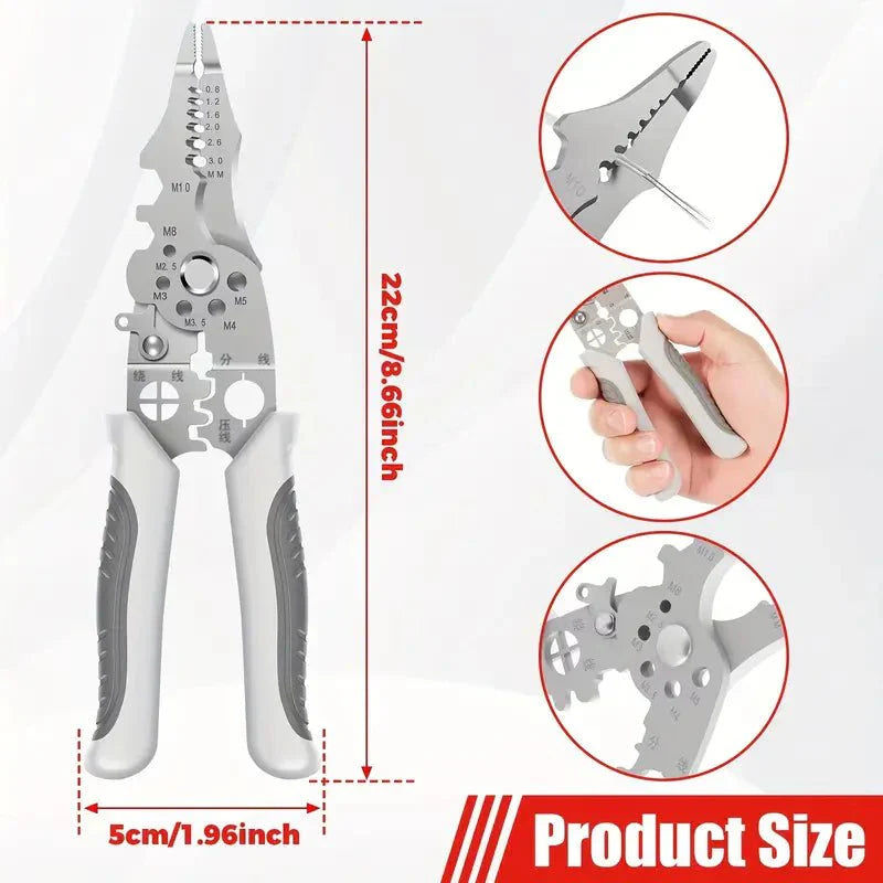 Multi-Function Wire Stripper And Crimping Tool