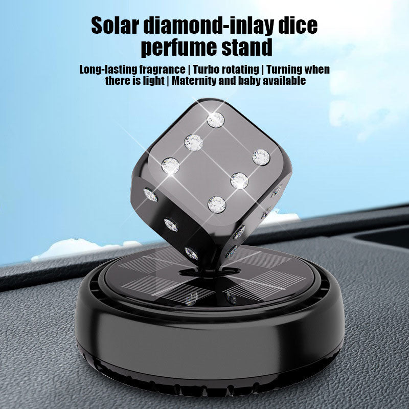 Crystal Dice Solar Car Fragrance Diffuser
