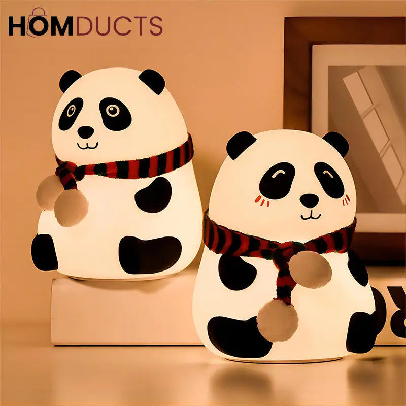 Panda Silicone LED Night Light With Scarf