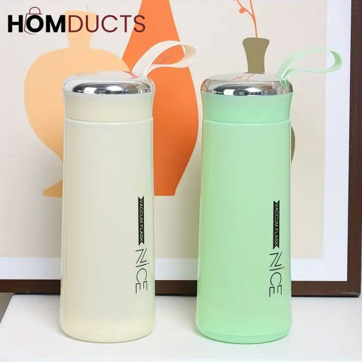 Portable Double-Layer Glass Water Cup 400ml