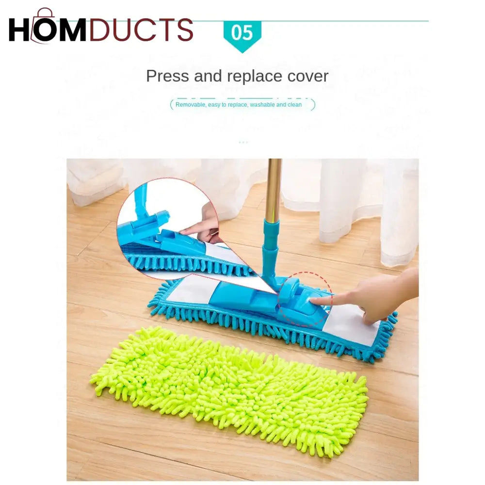 Telescopic Microfiber Flat Mop