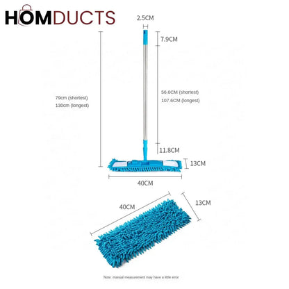 Telescopic Microfiber Flat Mop