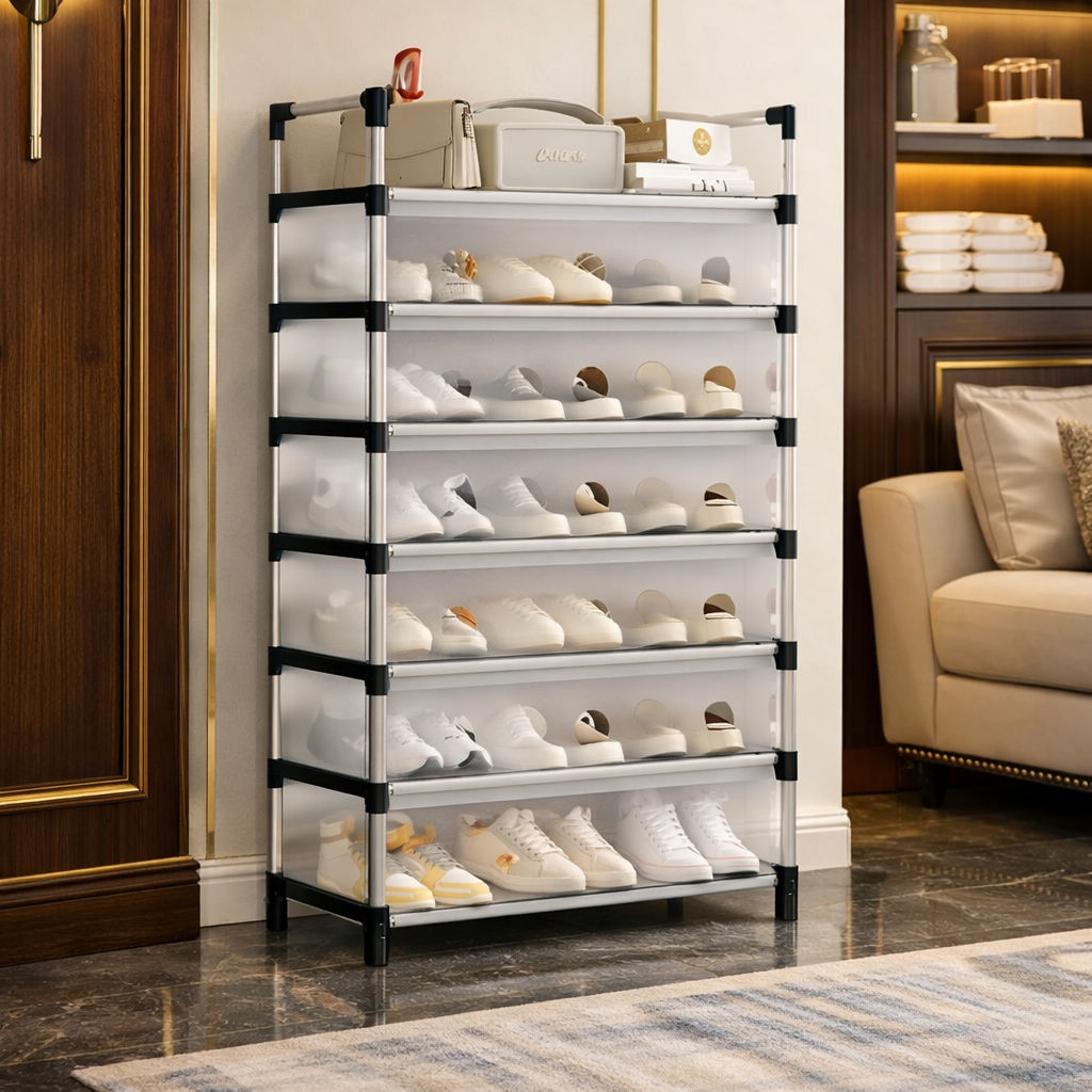 KT Multilayer Dustproof Shoe Rack Organizer