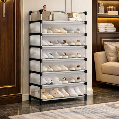 KT Multilayer Dustproof Shoe Rack Organizer