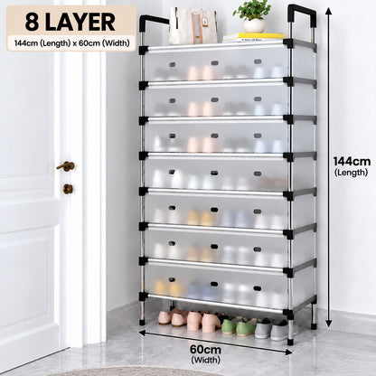 KT Multilayer Dustproof Shoe Rack Organizer