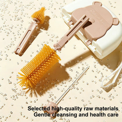 6-in-1 Portable Baby Bottle Cleaning Brush Kit