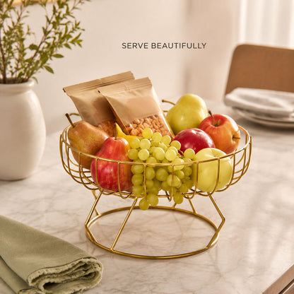 Golden Fruits & Snacks Display