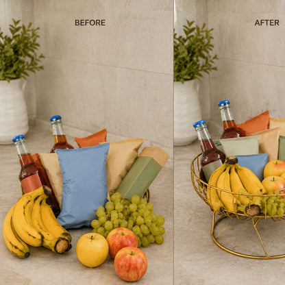 Golden Fruits & Snacks Display