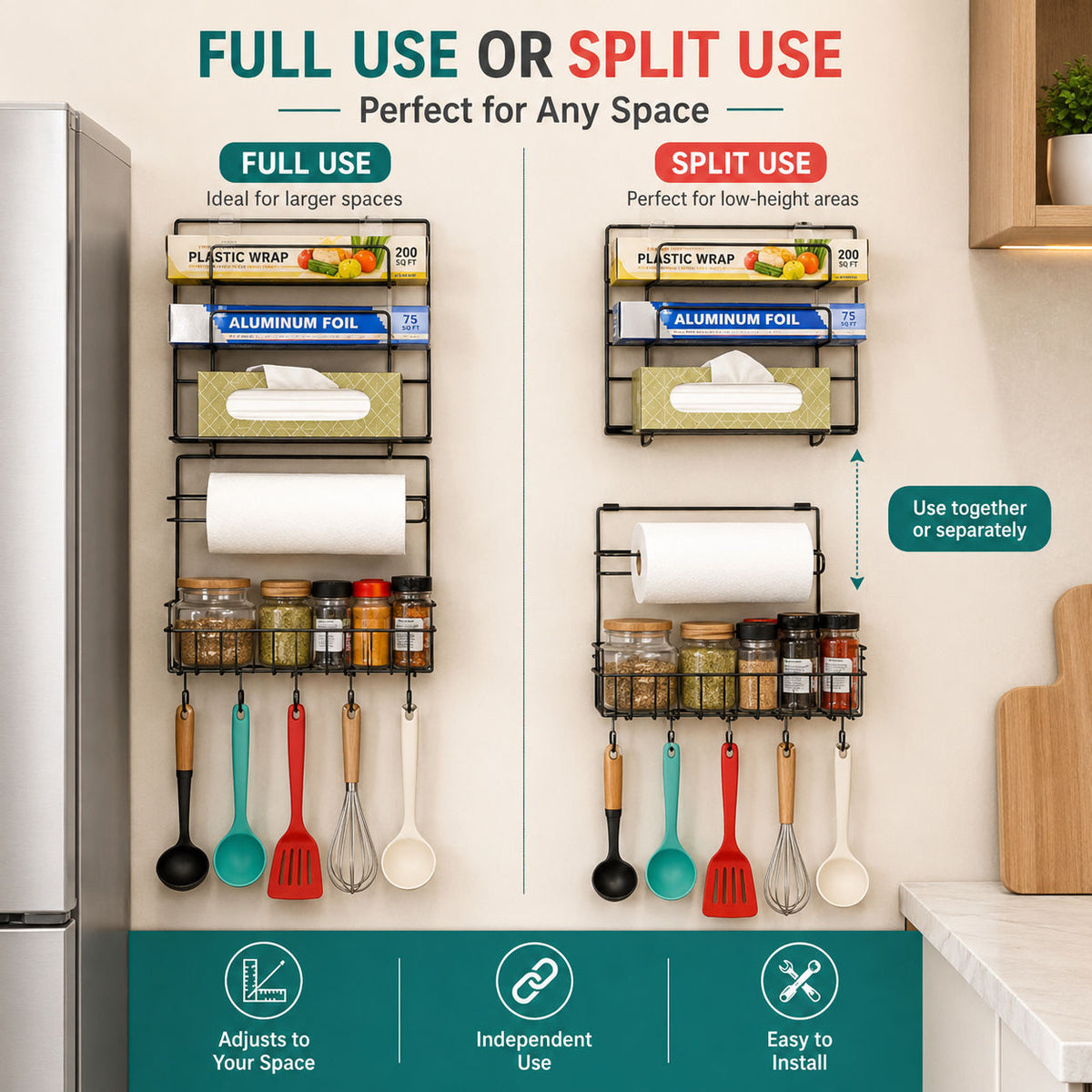 Modular Kitchen Wall Organizer