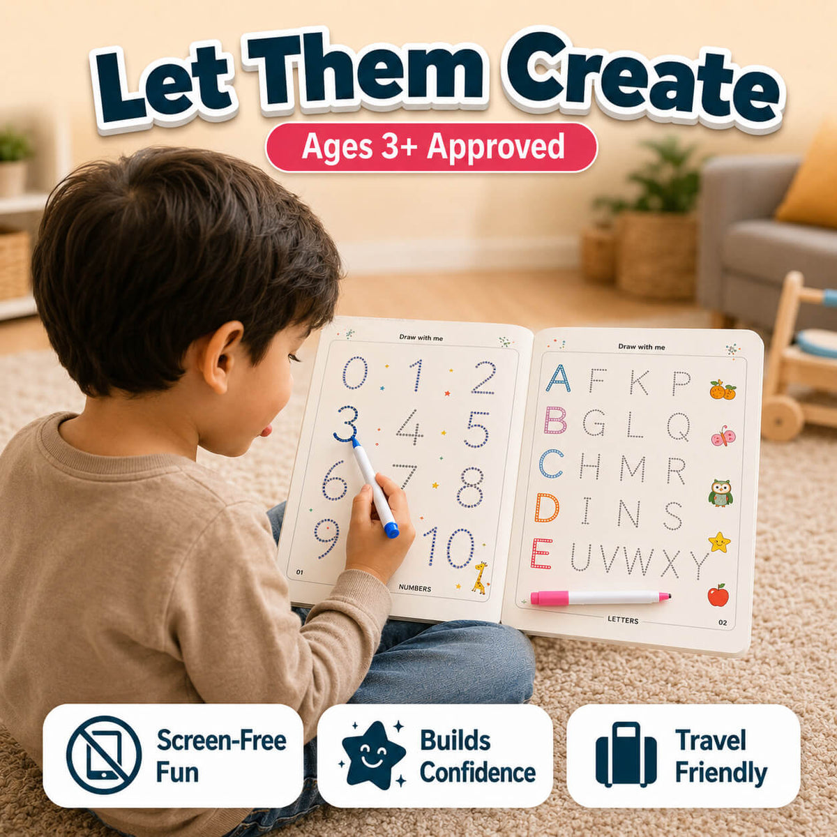 Trace And Erase 64 Reusable Activities For Kids