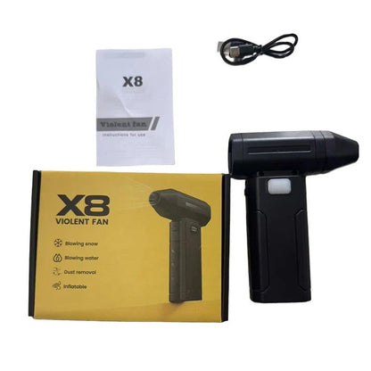 X8 Turbo Jet Fan Portable Electric Air Blower Mini Vacuum