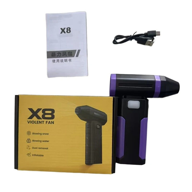 X8 Turbo Jet Fan Portable Electric Air Blower Mini Vacuum