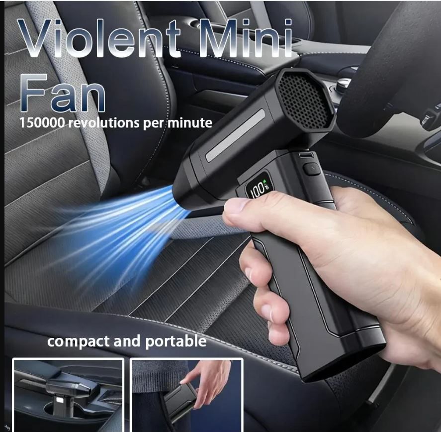 X8 Turbo Jet Fan Portable Electric Air Blower Mini Vacuum