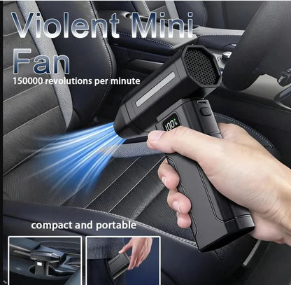 X8 Turbo Jet Fan Portable Electric Air Blower Mini Vacuum