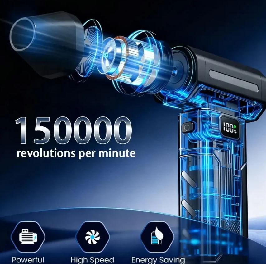 X8 Turbo Jet Fan Portable Electric Air Blower Mini Vacuum