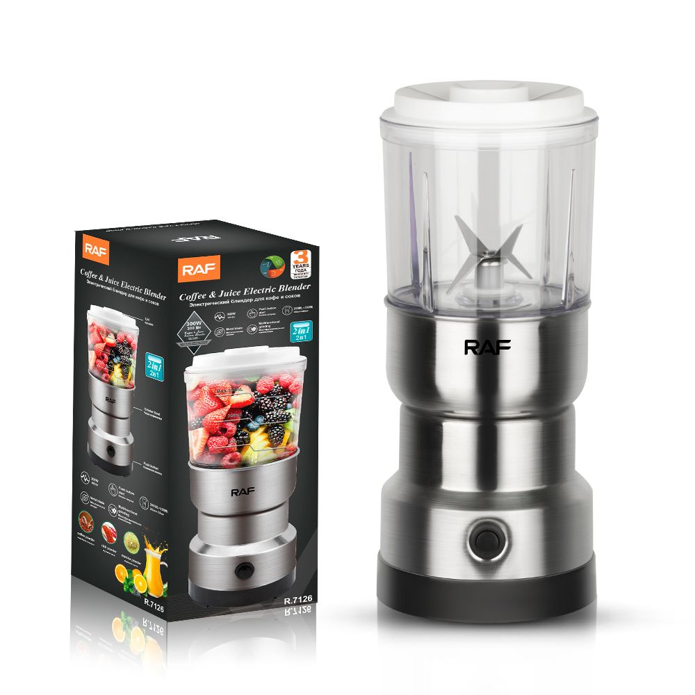 RAF R-7126 2 In 1 Mini Blender Spices Grinder 300W