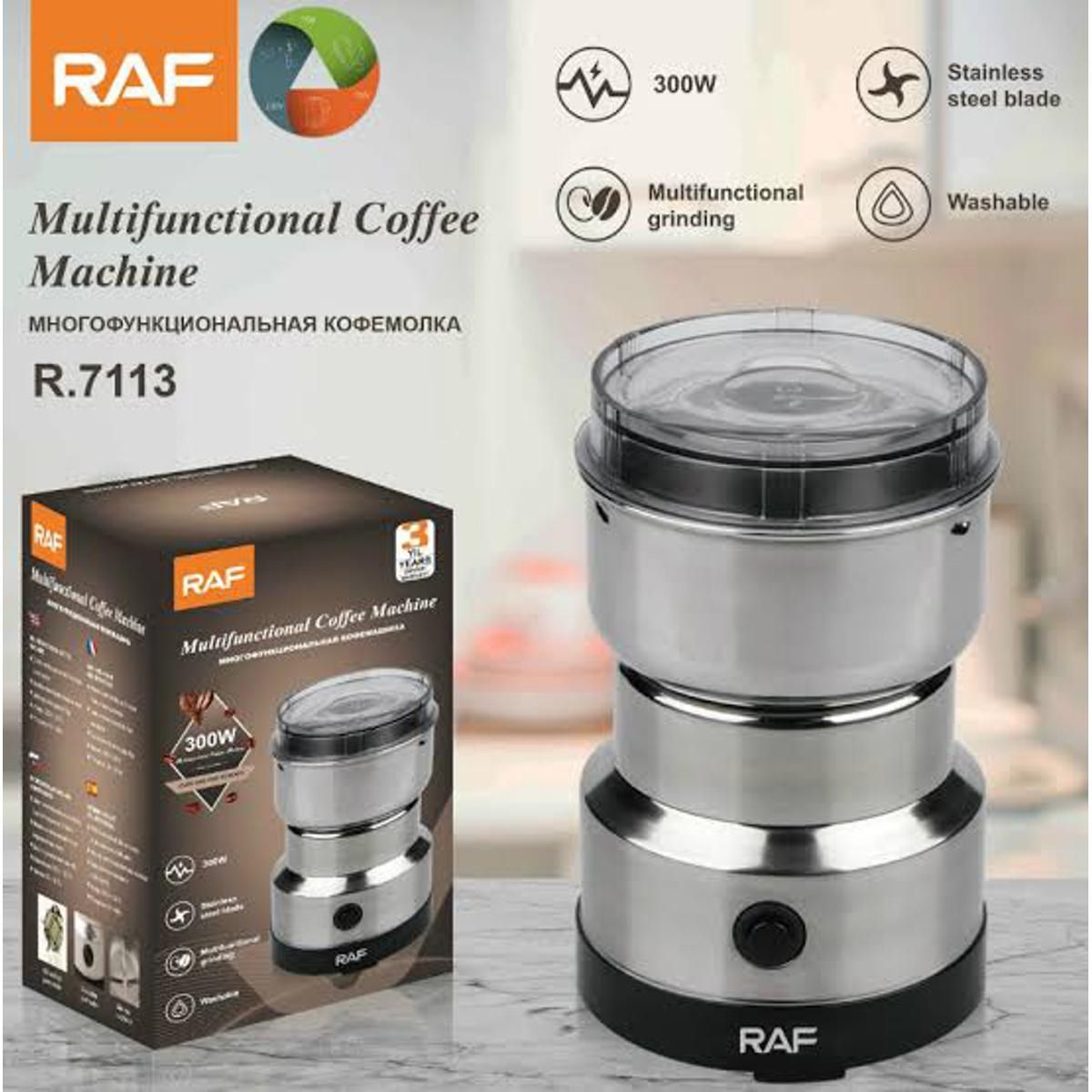 RAF R-7113 4 Blades Electric Coffee and Spices Grinder