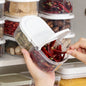 4 Piece Plastic Spice Container Set With 2 Way Lids