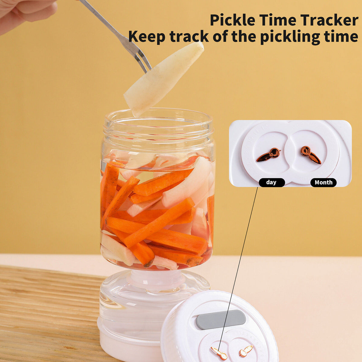 Borosilicate Glass Pickle Jar With Strainer