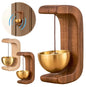 Wooden Hanging Decorative Doorbell With Golden Bell