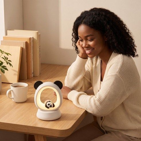 Panda Night Light Rechargeable Three-Level Soft Glow