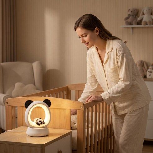 Panda Night Light Rechargeable Three-Level Soft Glow