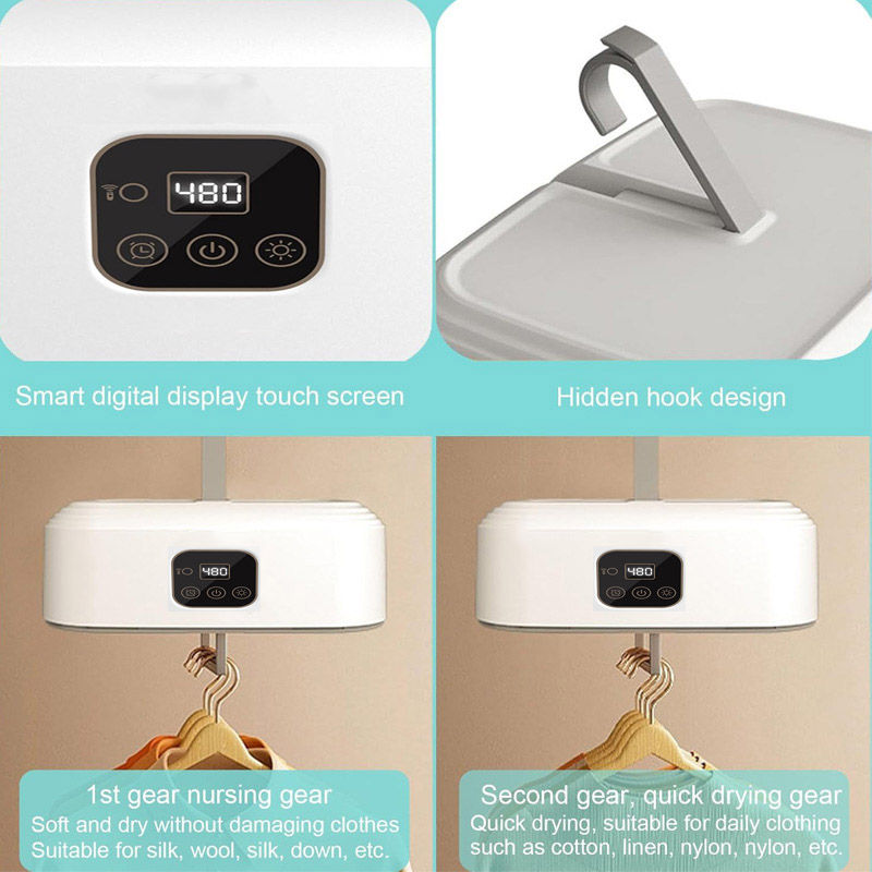 Portable Electric Clothes Dryer With Hanger