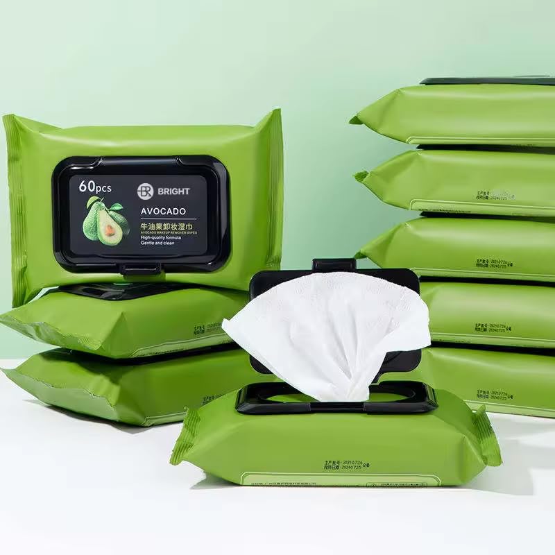 Avocado Cleansing Makeup Remover Facial Wipes 80 Pack