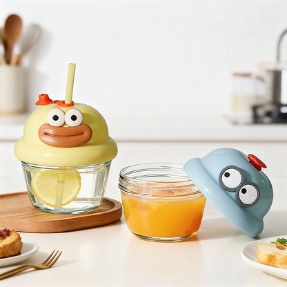 Mini Sipper Funny Face Mug 210ml Cute Drinking Cup