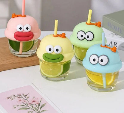 Mini Sipper Funny Face Mug 210ml Cute Drinking Cup