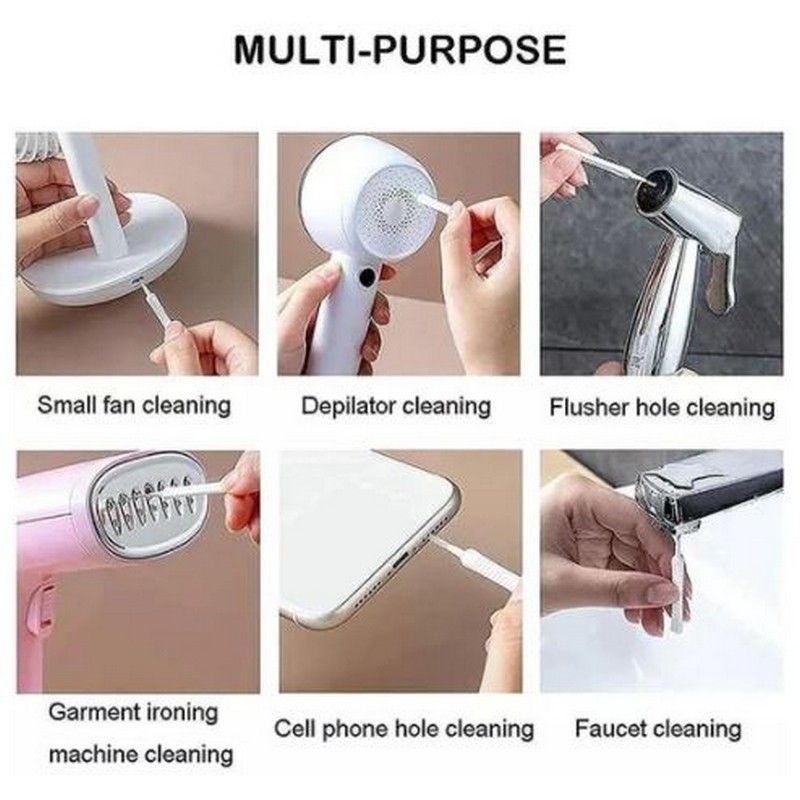 10 Pcs Shower Cleaning Brush Set Anti-Clogging Small Brush