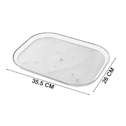 360° Rotating Acrylic Refrigerator Tray