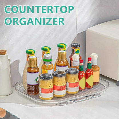 360° Rotating Acrylic Refrigerator Tray