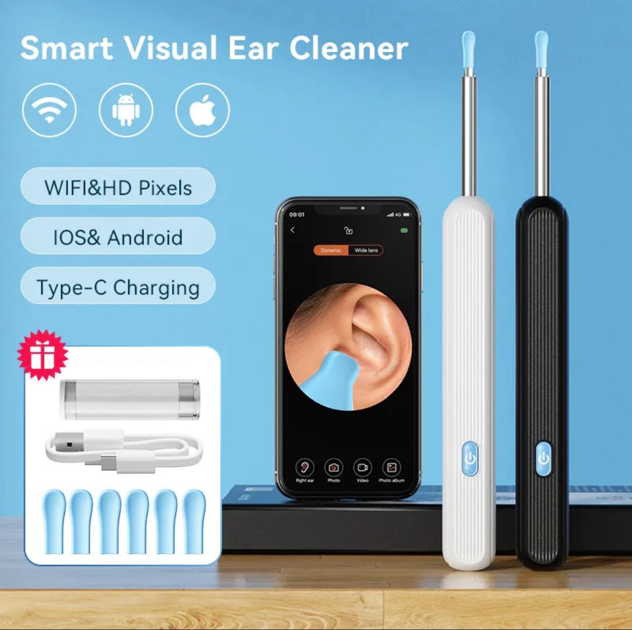 Smart Visual Wireless Ear Cleaner with HD Camera