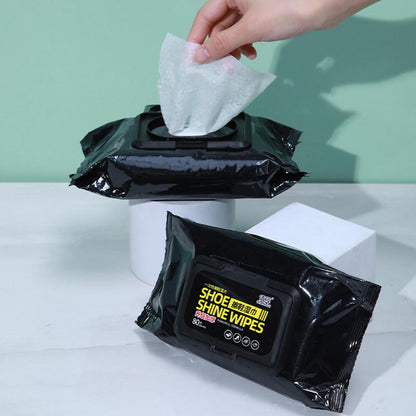 Quick-Clean Instant Shoe Shine Wipes (80 Sheets)