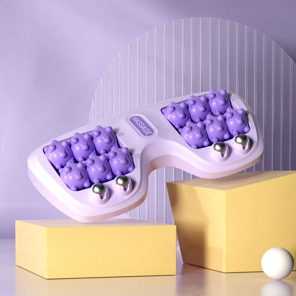 Portable Dual Foot Massage Roller - Acupressure Stress Relief Tool
