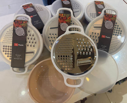 Multi-Functional Vegetable Grater with Plastic Storage Case & Cover