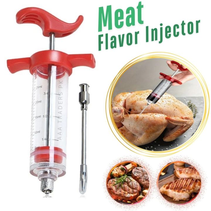Professional Meat Flavor Injector Syringe Kit