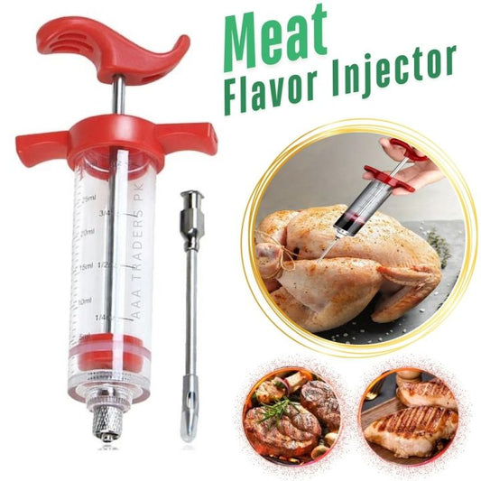 Professional Meat Flavor Injector Syringe Kit