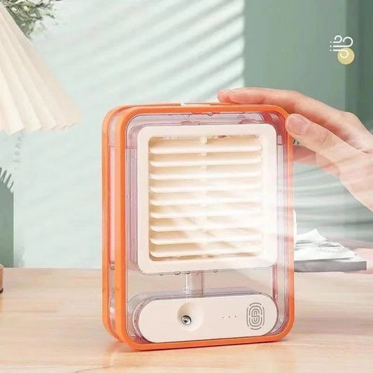 Portable Desktop Water Mist Fan - USB Rechargeable Personal Cooling Fan